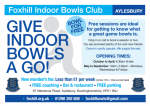 Foxhill Indoor Bowls